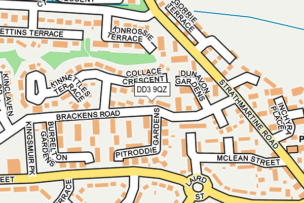 DD3 9QZ map - OS OpenMap – Local (Ordnance Survey)