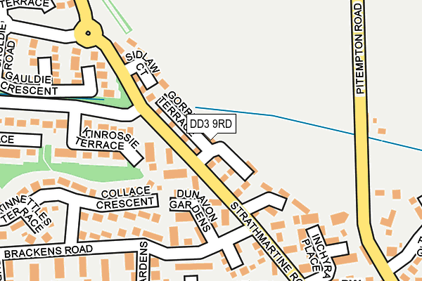 DD3 9RD map - OS OpenMap – Local (Ordnance Survey)