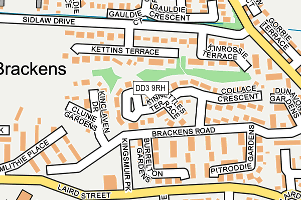 DD3 9RH map - OS OpenMap – Local (Ordnance Survey)