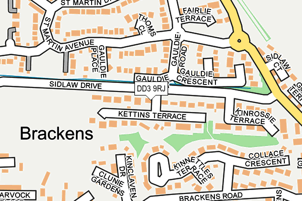 DD3 9RJ map - OS OpenMap – Local (Ordnance Survey)