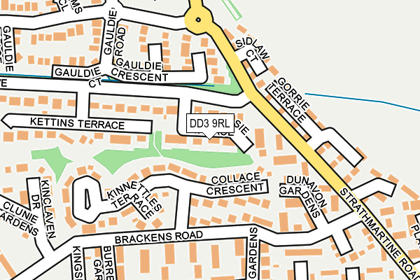 DD3 9RL map - OS OpenMap – Local (Ordnance Survey)