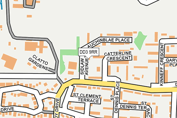 DD3 9RR map - OS OpenMap – Local (Ordnance Survey)