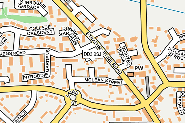 DD3 9SJ map - OS OpenMap – Local (Ordnance Survey)