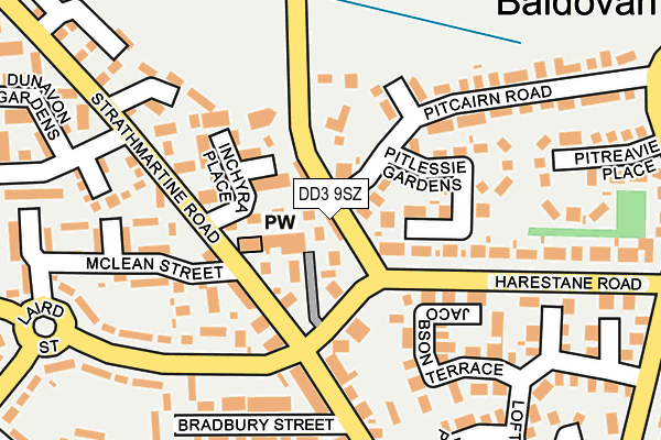 DD3 9SZ map - OS OpenMap – Local (Ordnance Survey)