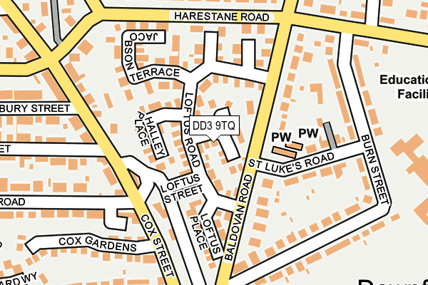 DD3 9TQ map - OS OpenMap – Local (Ordnance Survey)