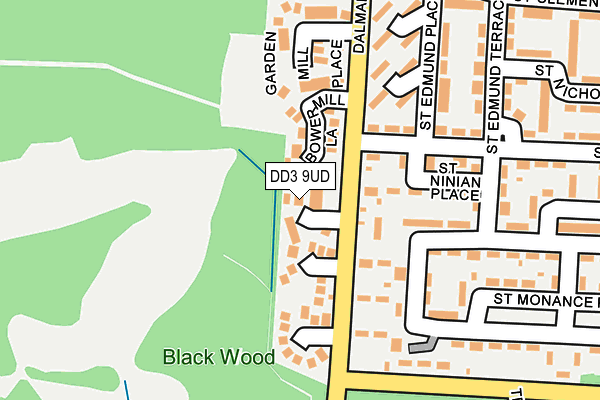 DD3 9UD map - OS OpenMap – Local (Ordnance Survey)