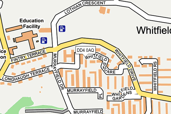 DD4 0AQ map - OS OpenMap – Local (Ordnance Survey)