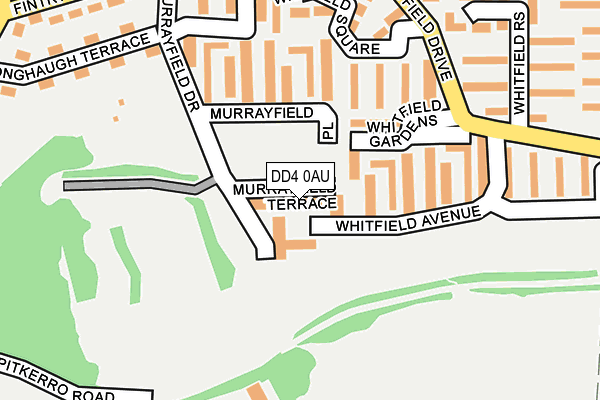 DD4 0AU map - OS OpenMap – Local (Ordnance Survey)