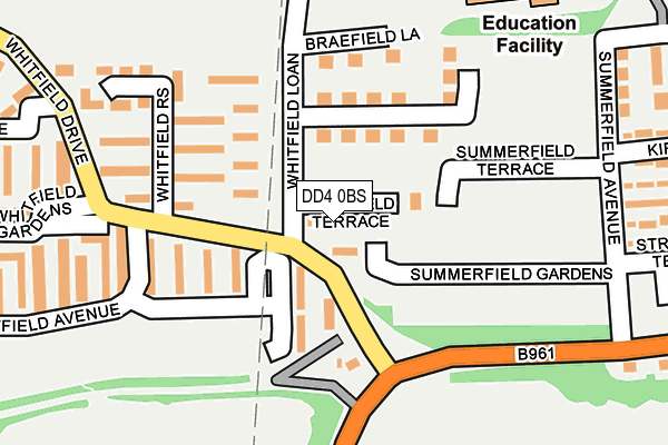 DD4 0BS map - OS OpenMap – Local (Ordnance Survey)