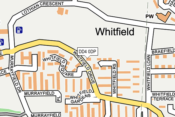 DD4 0DP map - OS OpenMap – Local (Ordnance Survey)