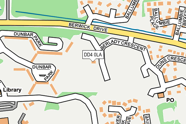DD4 0LA map - OS OpenMap – Local (Ordnance Survey)