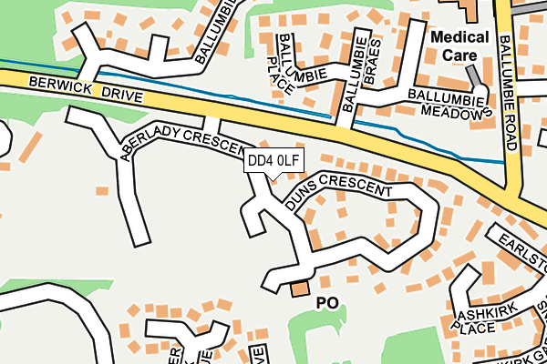 DD4 0LF map - OS OpenMap – Local (Ordnance Survey)