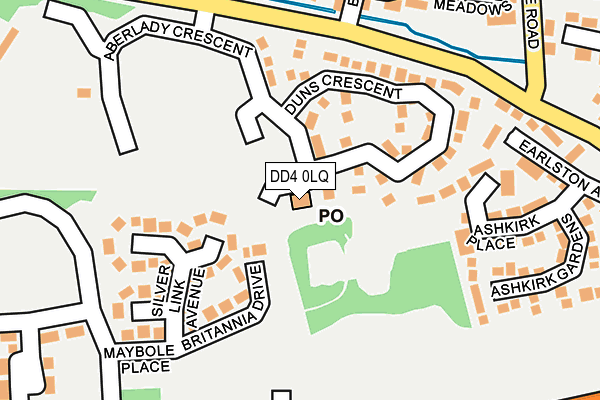 DD4 0LQ map - OS OpenMap – Local (Ordnance Survey)