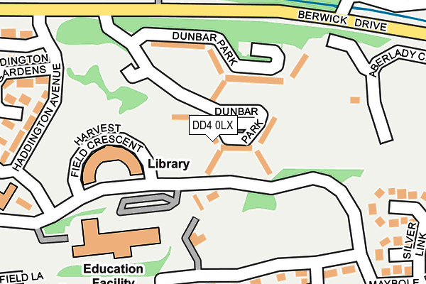DD4 0LX map - OS OpenMap – Local (Ordnance Survey)