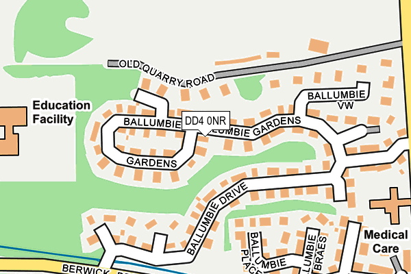 DD4 0NR map - OS OpenMap – Local (Ordnance Survey)