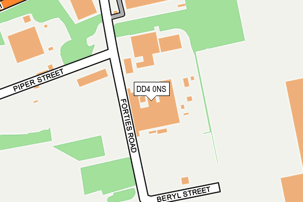 DD4 0NS map - OS OpenMap – Local (Ordnance Survey)