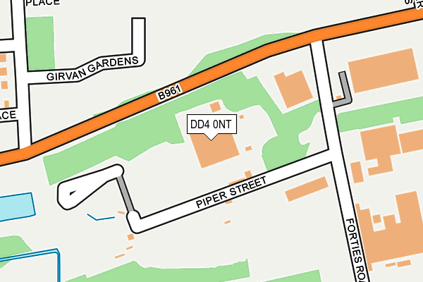 DD4 0NT map - OS OpenMap – Local (Ordnance Survey)