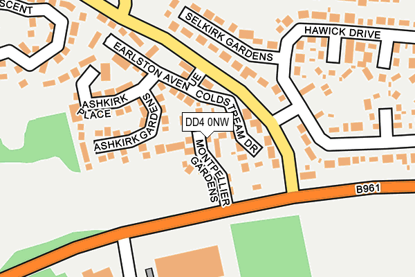 DD4 0NW map - OS OpenMap – Local (Ordnance Survey)