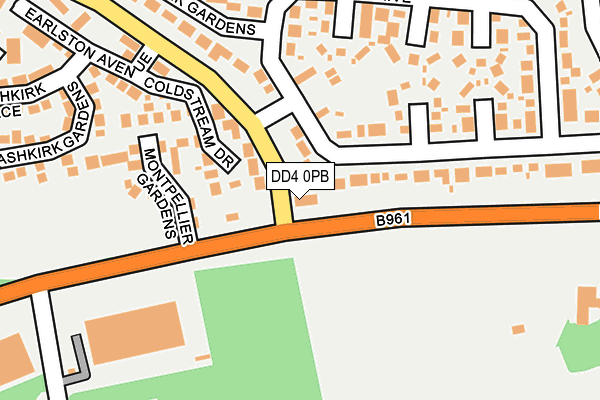 DD4 0PB map - OS OpenMap – Local (Ordnance Survey)