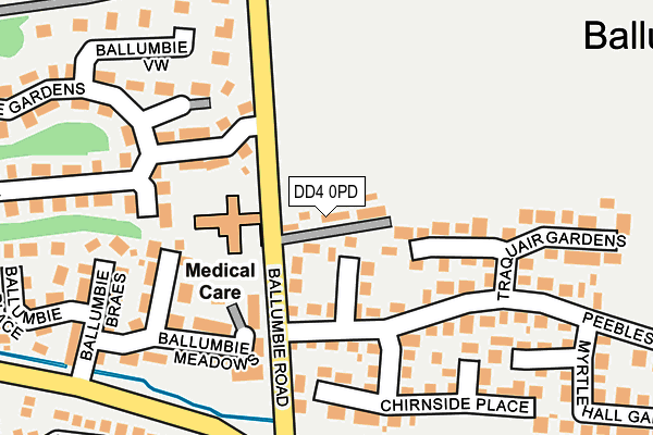DD4 0PD map - OS OpenMap – Local (Ordnance Survey)