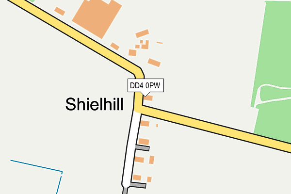 DD4 0PW map - OS OpenMap – Local (Ordnance Survey)