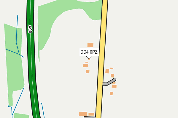 DD4 0PZ map - OS OpenMap – Local (Ordnance Survey)