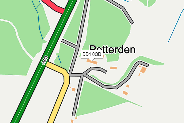 DD4 0QD map - OS OpenMap – Local (Ordnance Survey)