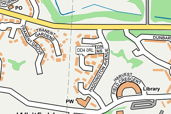 DD4 0RL map - OS OpenMap – Local (Ordnance Survey)