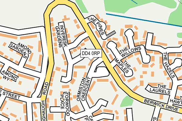 DD4 0RP map - OS OpenMap – Local (Ordnance Survey)