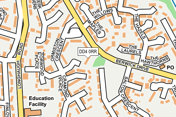 DD4 0RR map - OS OpenMap – Local (Ordnance Survey)