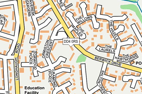 DD4 0RS map - OS OpenMap – Local (Ordnance Survey)