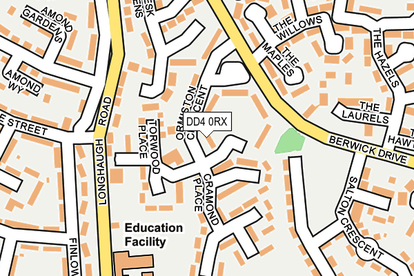 DD4 0RX map - OS OpenMap – Local (Ordnance Survey)