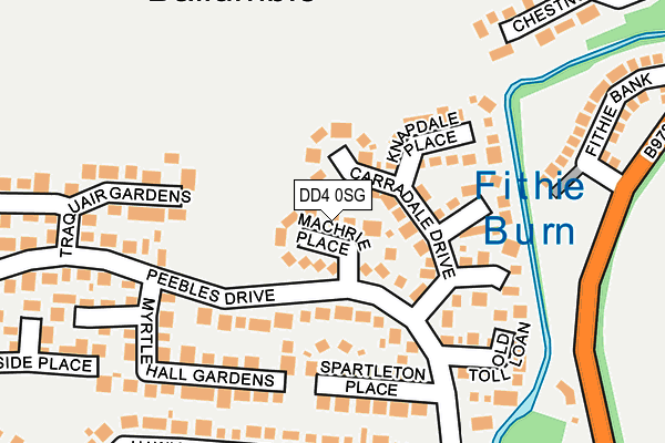 DD4 0SG map - OS OpenMap – Local (Ordnance Survey)