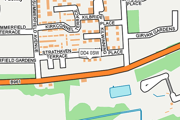 DD4 0SW map - OS OpenMap – Local (Ordnance Survey)