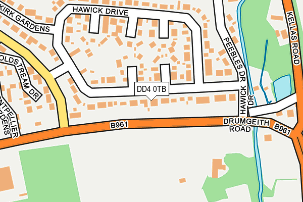 DD4 0TB map - OS OpenMap – Local (Ordnance Survey)