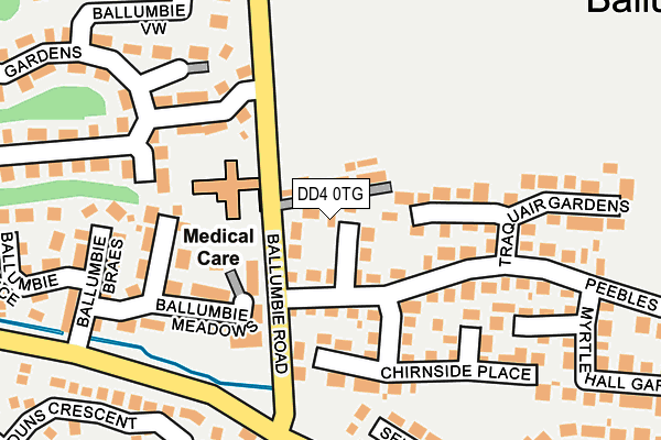 DD4 0TG map - OS OpenMap – Local (Ordnance Survey)