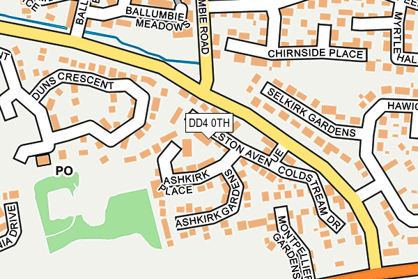 DD4 0TH map - OS OpenMap – Local (Ordnance Survey)