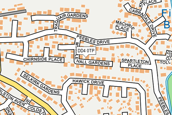 DD4 0TP map - OS OpenMap – Local (Ordnance Survey)