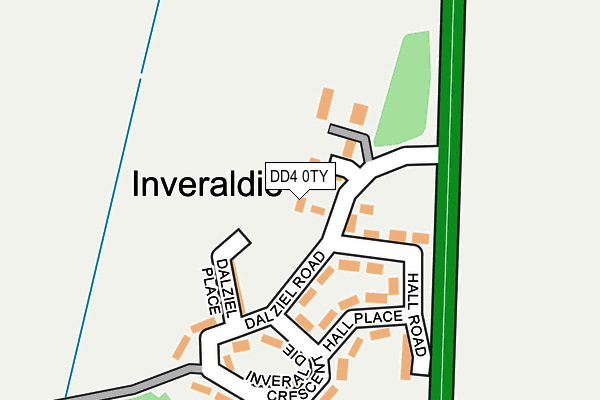 DD4 0TY map - OS OpenMap – Local (Ordnance Survey)