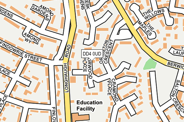 DD4 0UD map - OS OpenMap – Local (Ordnance Survey)