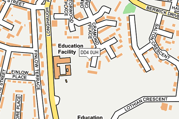 DD4 0UH map - OS OpenMap – Local (Ordnance Survey)