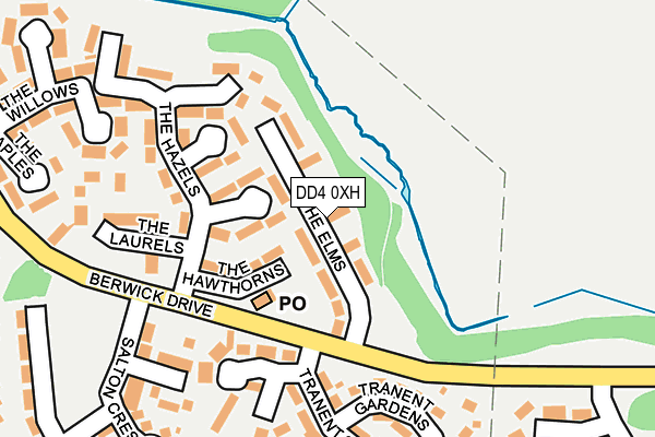 DD4 0XH map - OS OpenMap – Local (Ordnance Survey)