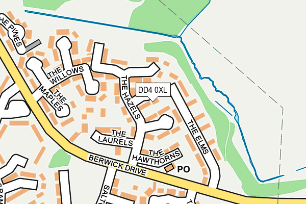 DD4 0XL map - OS OpenMap – Local (Ordnance Survey)