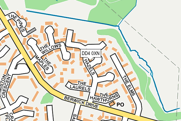 DD4 0XN map - OS OpenMap – Local (Ordnance Survey)