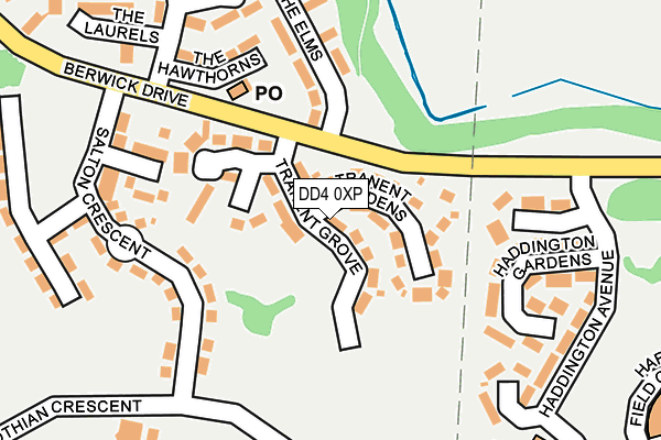 DD4 0XP map - OS OpenMap – Local (Ordnance Survey)