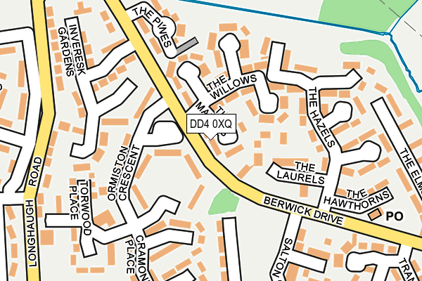 DD4 0XQ map - OS OpenMap – Local (Ordnance Survey)