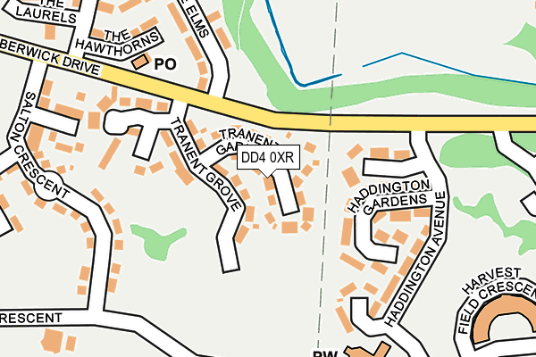 DD4 0XR map - OS OpenMap – Local (Ordnance Survey)