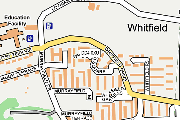 DD4 0XU map - OS OpenMap – Local (Ordnance Survey)