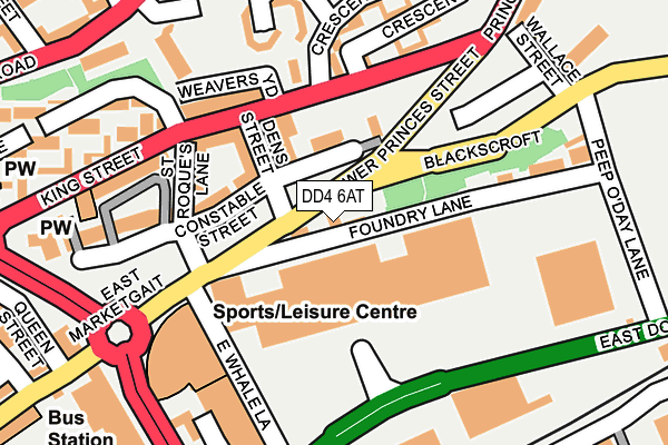 DD4 6AT map - OS OpenMap – Local (Ordnance Survey)