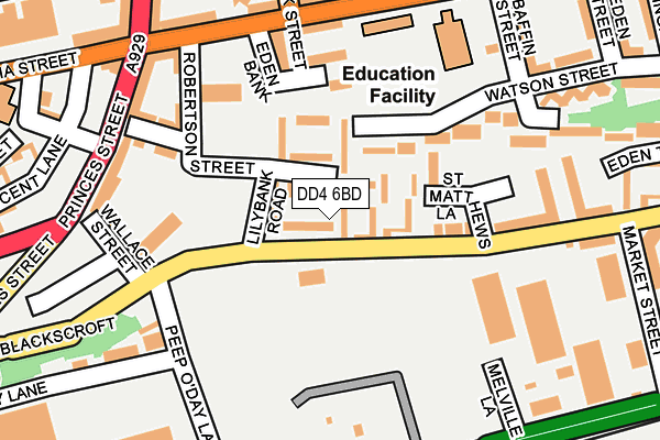 DD4 6BD map - OS OpenMap – Local (Ordnance Survey)
